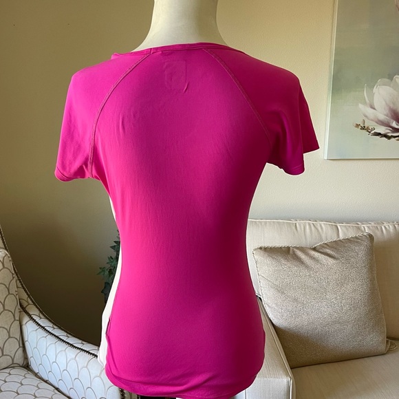 Barbie Pink The North Face Pink White Cap Sleeve Vapor Wick Tee Shirt - Picture 7 of 15
